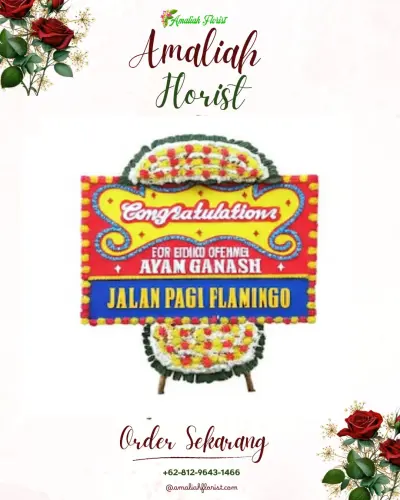 Bunga Papan Congratulation di Pondokaso Tengah